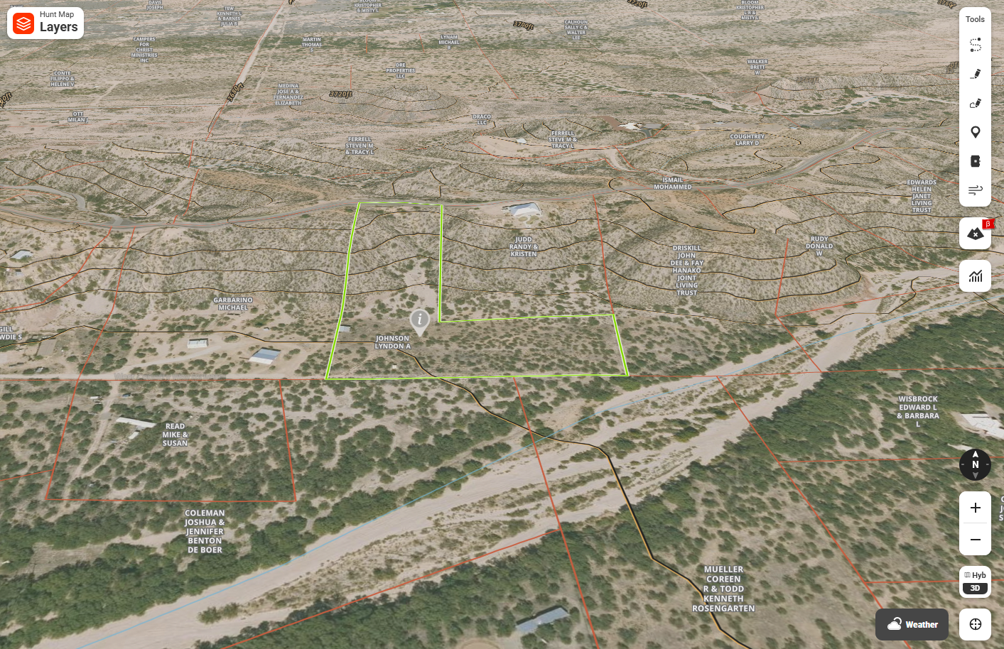 Set Back from the Road, Private 7 acres in St. David AZ